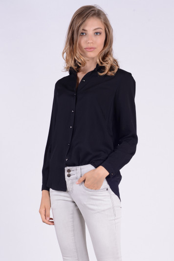 Блуза-рубашка 7134 черная