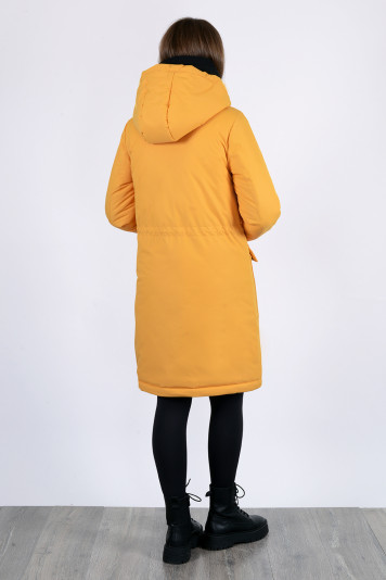 Полупальто зимнее 23753 охра