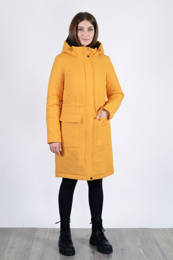 Полупальто зимнее 23753 охра