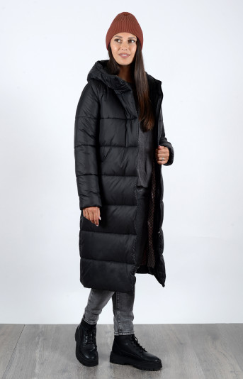 Пальто зимнее 23757 черное Пальто зимнее 23757 черное
