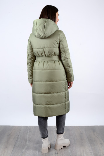 Пальто зимнее 23757 оливковое Пальто зимнее 23757 оливковое