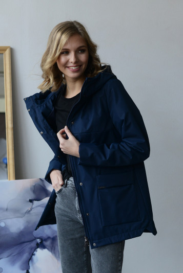 Куртка деми 33762 синяя