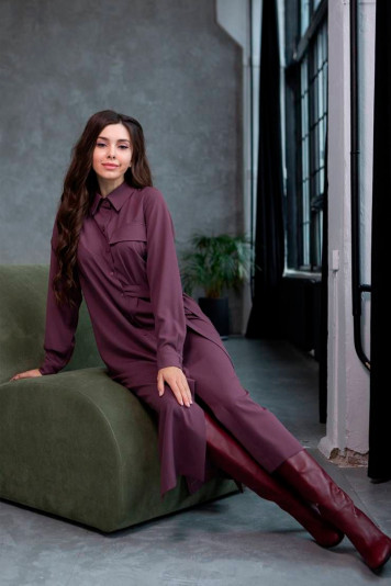 Платье 1093д сливовое