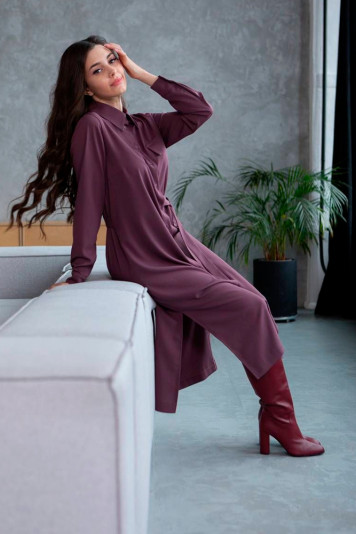 Платье 1093д сливовое