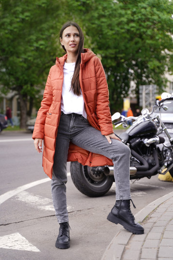 Полупальто деми 33779 терракот