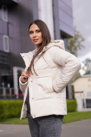 Куртка деми 33793 молоко