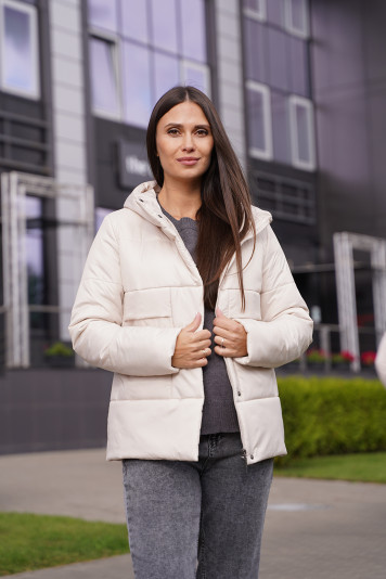 Куртка деми 33793 молоко