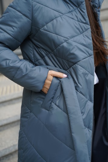 Пальто деми  53952 маренго