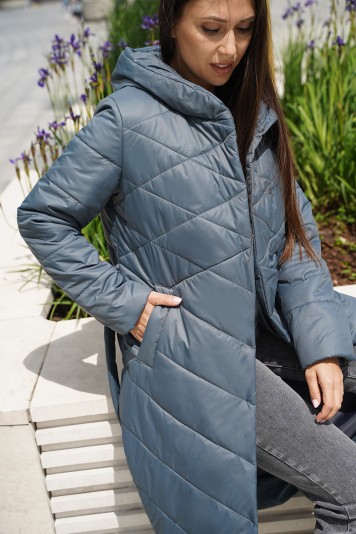 Пальто деми  53952 маренго