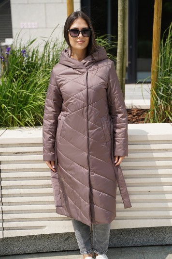 Пальто деми 53952 кофе