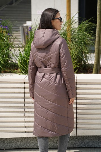 Пальто деми 53952 кофе