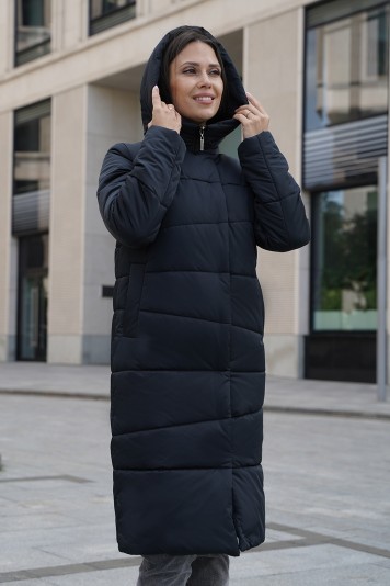 Пальто зимнее 53956 черный