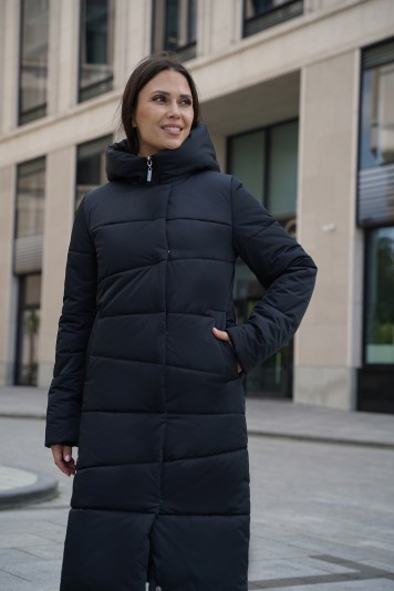 Пальто зимнее 53956 черный