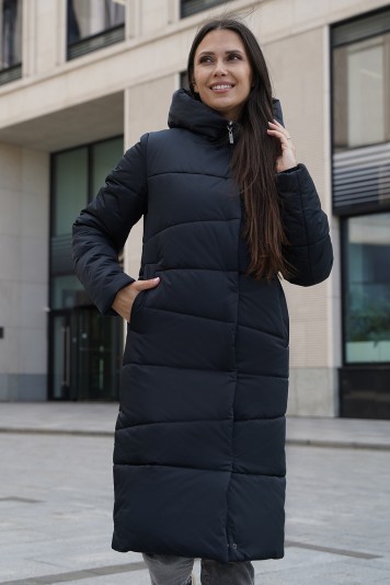 Пальто зимнее 53956 черный