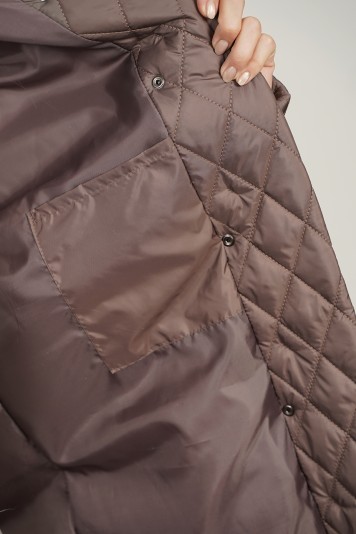 Пальто деми 43805 кофе