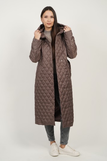 Пальто деми 43805 кофе