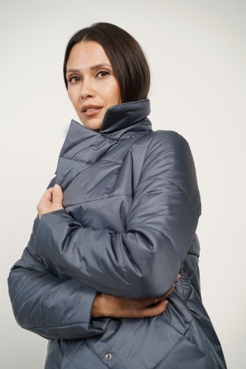 Пальто деми 53959 маренго