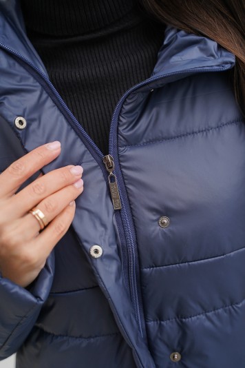 Пальто деми  53954 синий