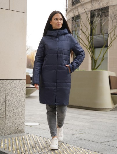 Пальто деми  53954 синий