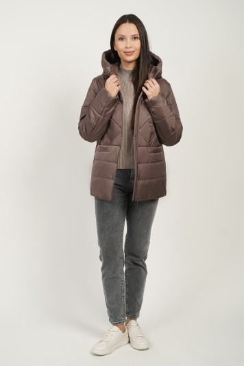 Куртка деми 53902 кофе