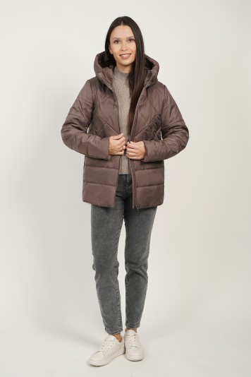 Куртка деми 53902 кофе