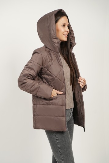 Куртка деми 53902 кофе