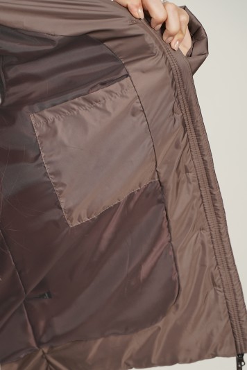 Куртка деми 53902 кофе