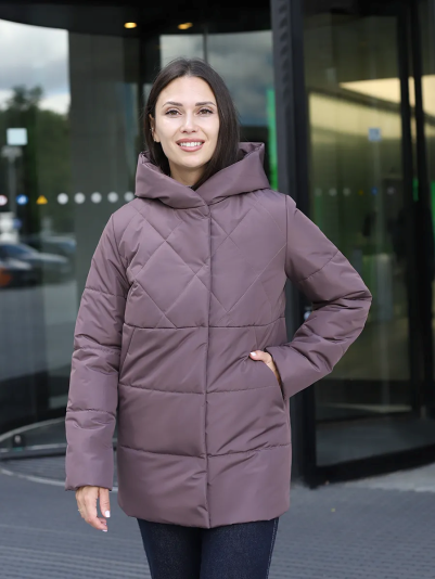 Куртка деми 53908 кофе