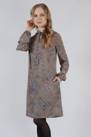 Платье 0105 кофе