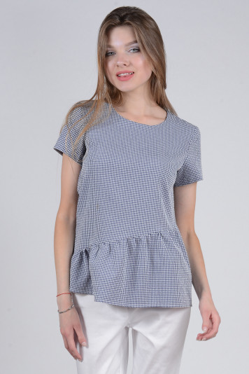 Блуза 8308.1 + брюки 8207.1 клетка