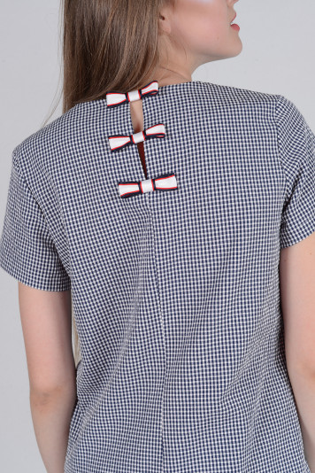 Блуза 8308.1 + брюки 8207.1 клетка