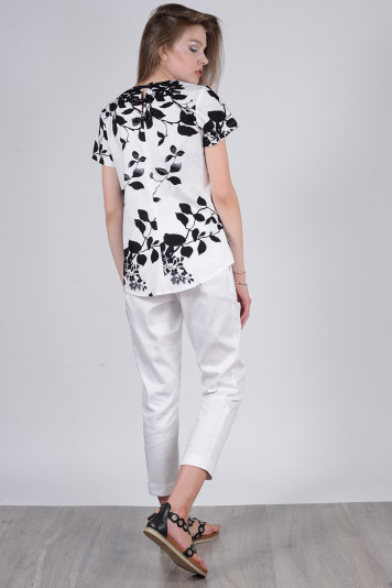 Блуза 8308.2 + брюки 8207.1 белый
