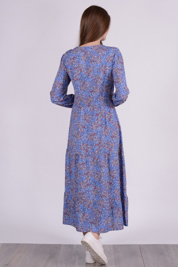 Платье 0107 синее