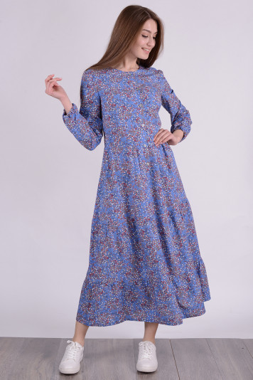 Платье 0107 синее