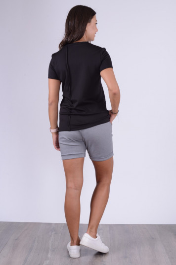 Футболка черная 8309 + шорты 1205