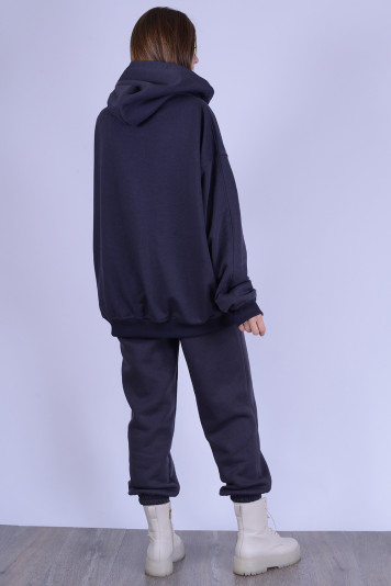 Костюм худи 1308 + брюки 1207 темно-синий