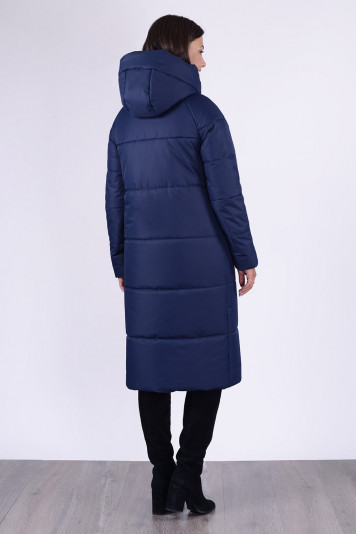 Пальто зимнее 53828 синее