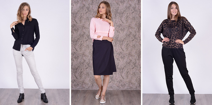 Стильные комплекты женской одежды: блузы с юбкой или брюками