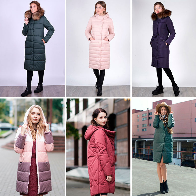Удлиненные женские пальто
