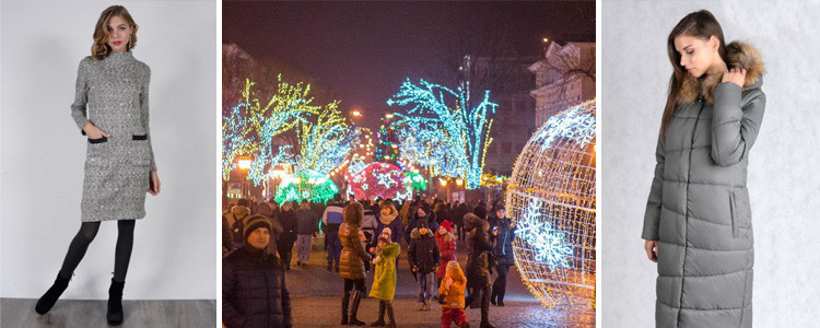 Теплые платья для встречи Нового года