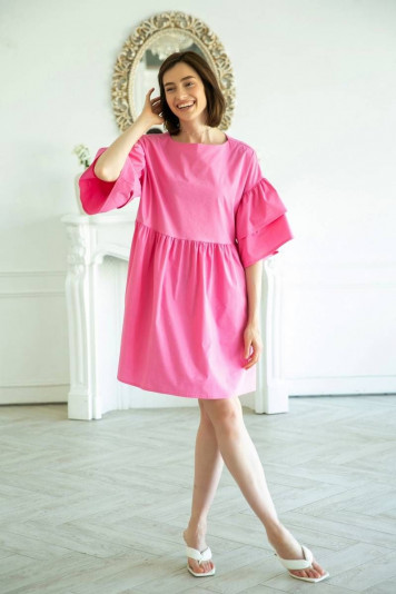 Платье 1031д розовое