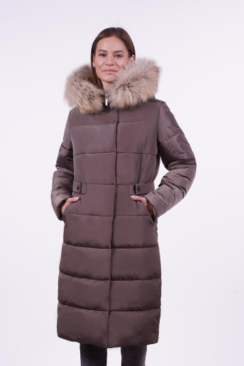 Пальто зимнее  30786 кофе
