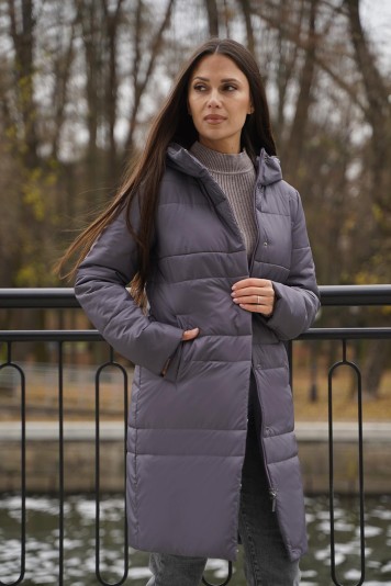 Пальто деми  53954 индиго