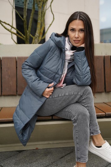 Пальто деми 53954 маренго