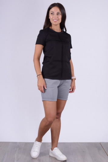 Футболка черная 8309 + шорты 1205