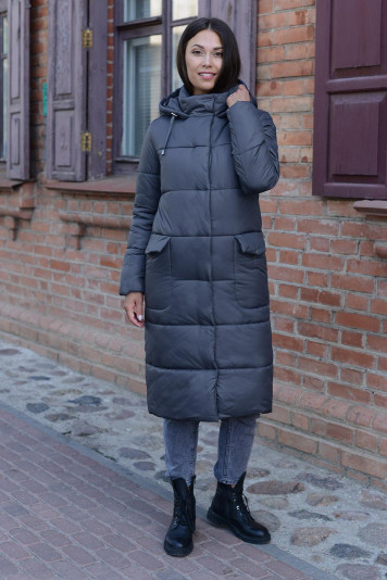 Пальто зимнее 13687 маренго