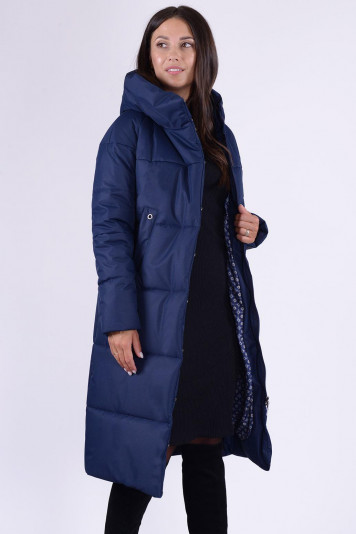 Пальто зимнее 13685 синее